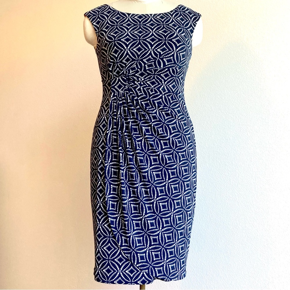 DressBarn Signature Sadie Faux Wrap Dress Size 6